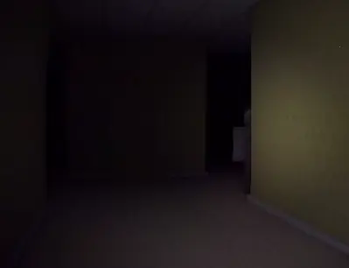 Image officielle de la galerie Modrinth de Horror messages montrant un couloir sombre et inquiétant